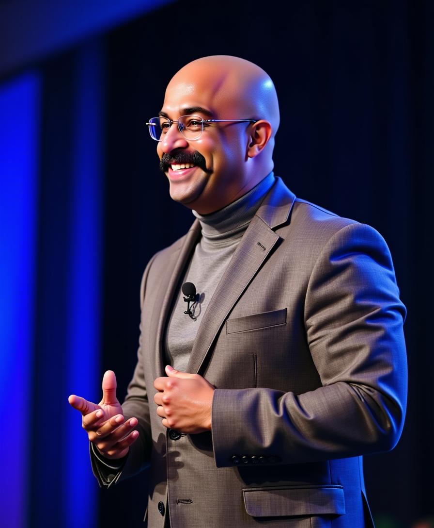 Kishore Bhogale speaking on stage — International Certified Heal Your Life® Workshop Leader, High Performance Coach and founder of Masstera & High Performance Life